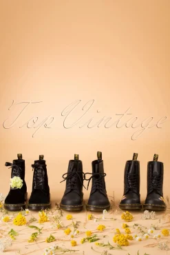 Dr. Martens 1460 Virginia Enkellaarzen In Zwart><noscript><img width=