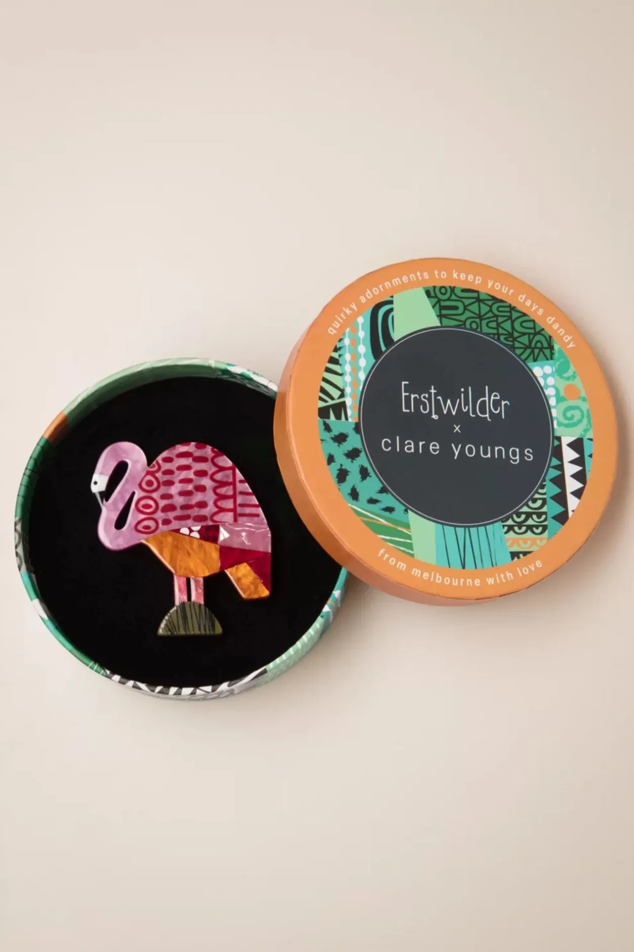 Erstwilder A Flamingo Named Honk Broche>Vrouwen Sieraden