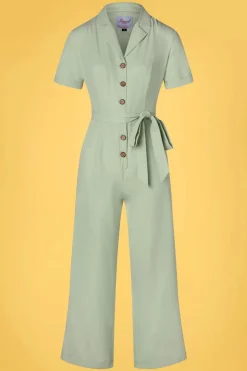 Banned Retro Adventure Ahead Jumpsuit In Groen>Vrouwen Playsuits & Jumpsuits