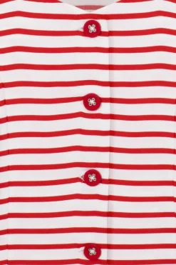 Bunny Ahoy Blouse In Wit En Rood>Vrouwen Blouses