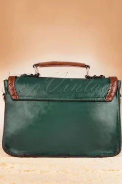 Banned Retro Antieke Handtas In Groen><noscript><img width=