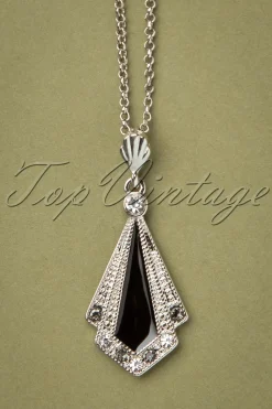 Lovely Art Deco Ketting In Zwart>Vrouwen Sieraden