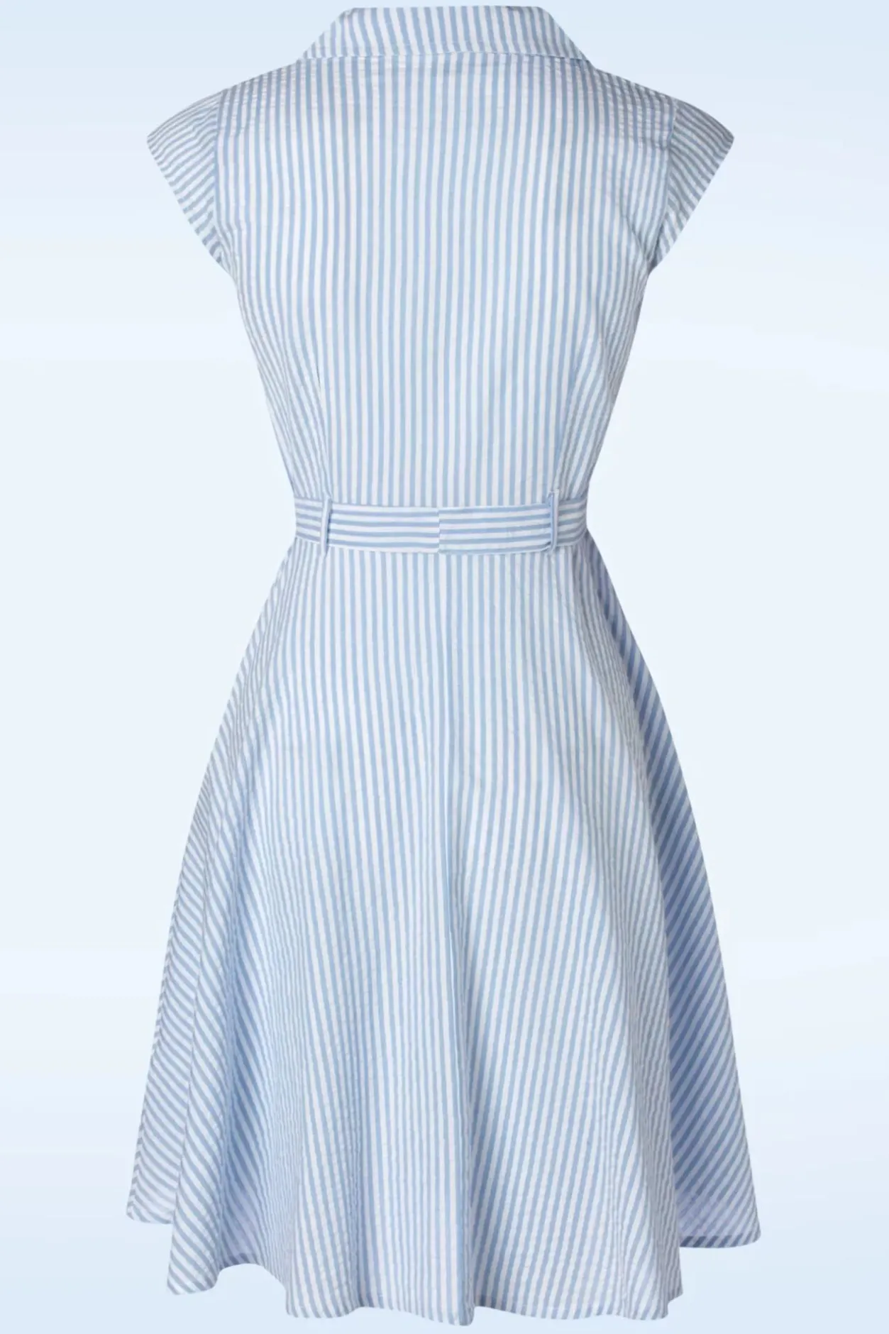 Circus Ava Gestreepte Jurk In Lichtblauw>Vrouwen Swing Jurken