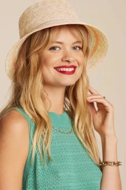 King Louie Bari Strohoed In Zand>Vrouwen Hoeden & Fascinators