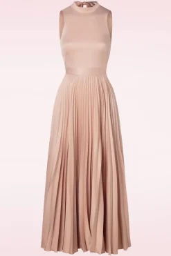 Closet London Bella Geplooide Maxi Jurk In Blush Pink>Vrouwen Effen Jurken