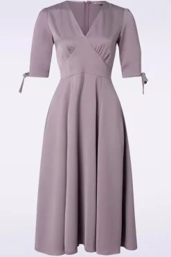 Banned Retro Bella Swing Jurk In Lila>Vrouwen Effen Jurken