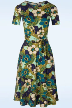 King Louie Betty Feestjurk Selena In Diepblauw><noscript><img width=