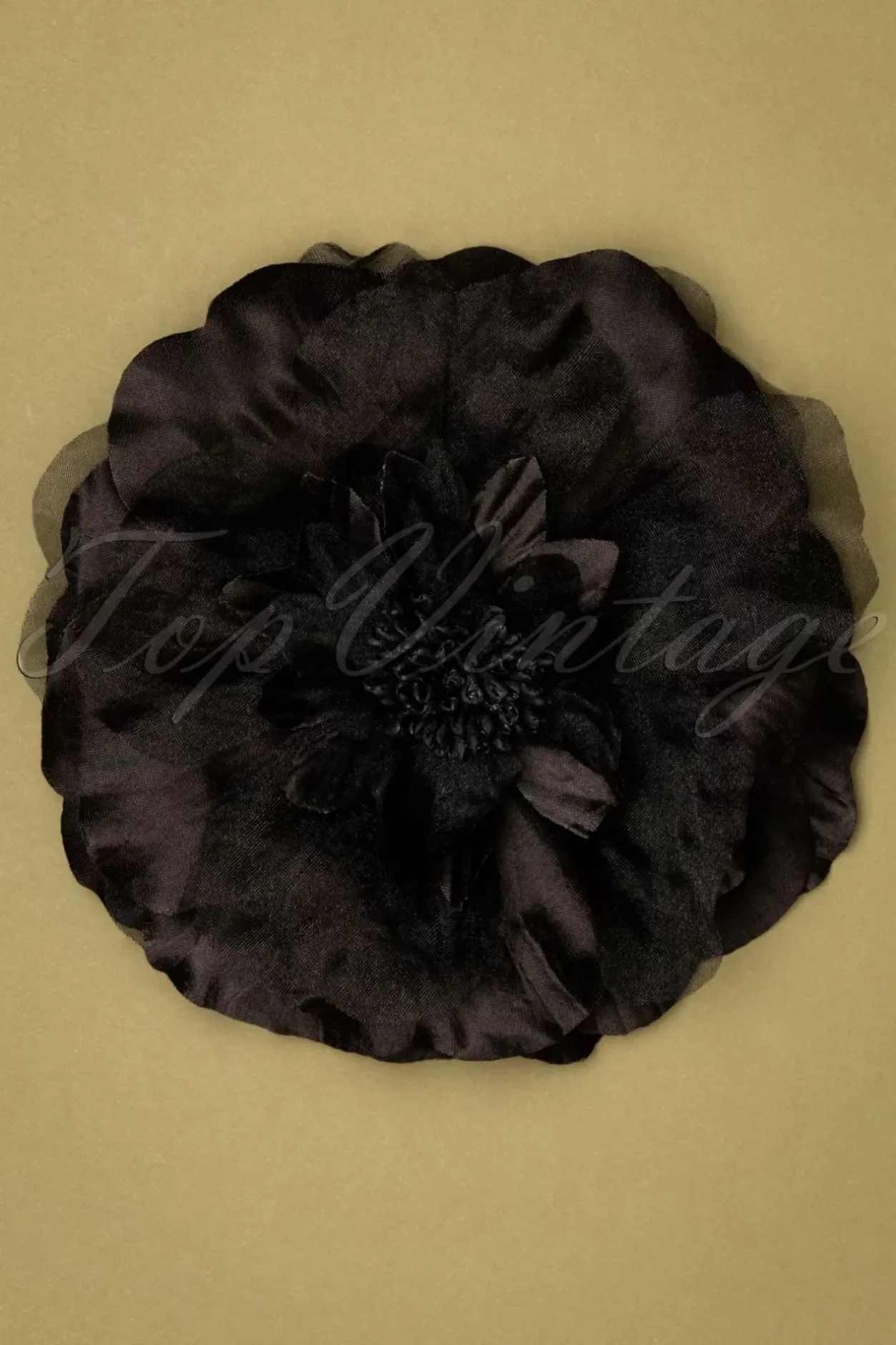 Urban Hippies Big Flower Corsage In Zwart>Vrouwen Haaraccessoires