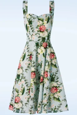 Banned Retro Bloom Halter Swing Jurk In Lichtblauw>Vrouwen Swing Jurken