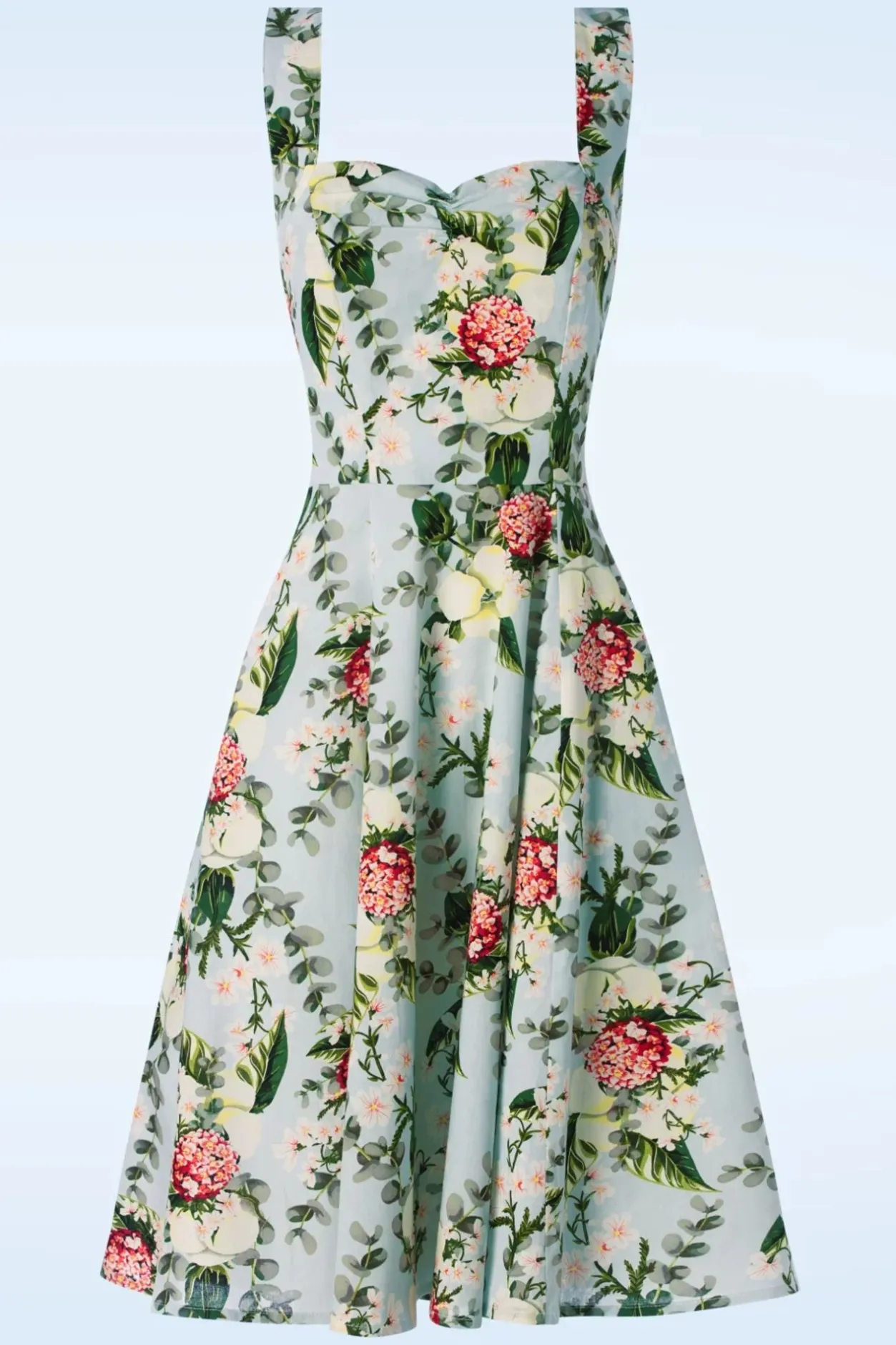 Banned Retro Bloom Halter Swing Jurk In Lichtblauw>Vrouwen Swing Jurken