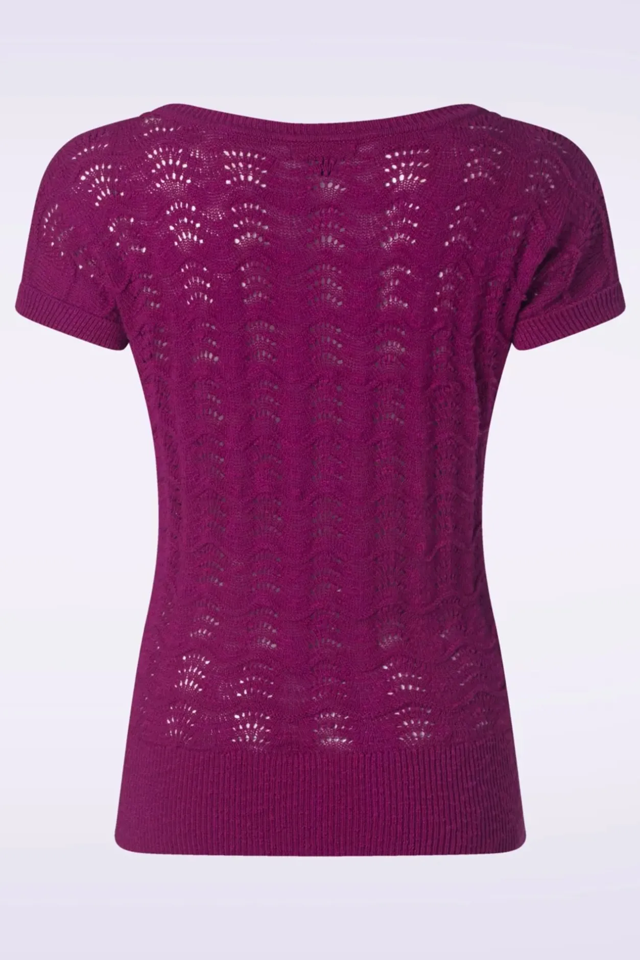 King Louie Boatneck Top Scallop In Levendig Paars>Vrouwen Truitjes