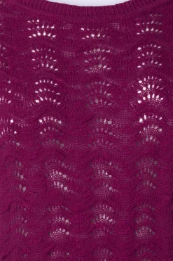 King Louie Boatneck Top Scallop In Levendig Paars><noscript><img width=