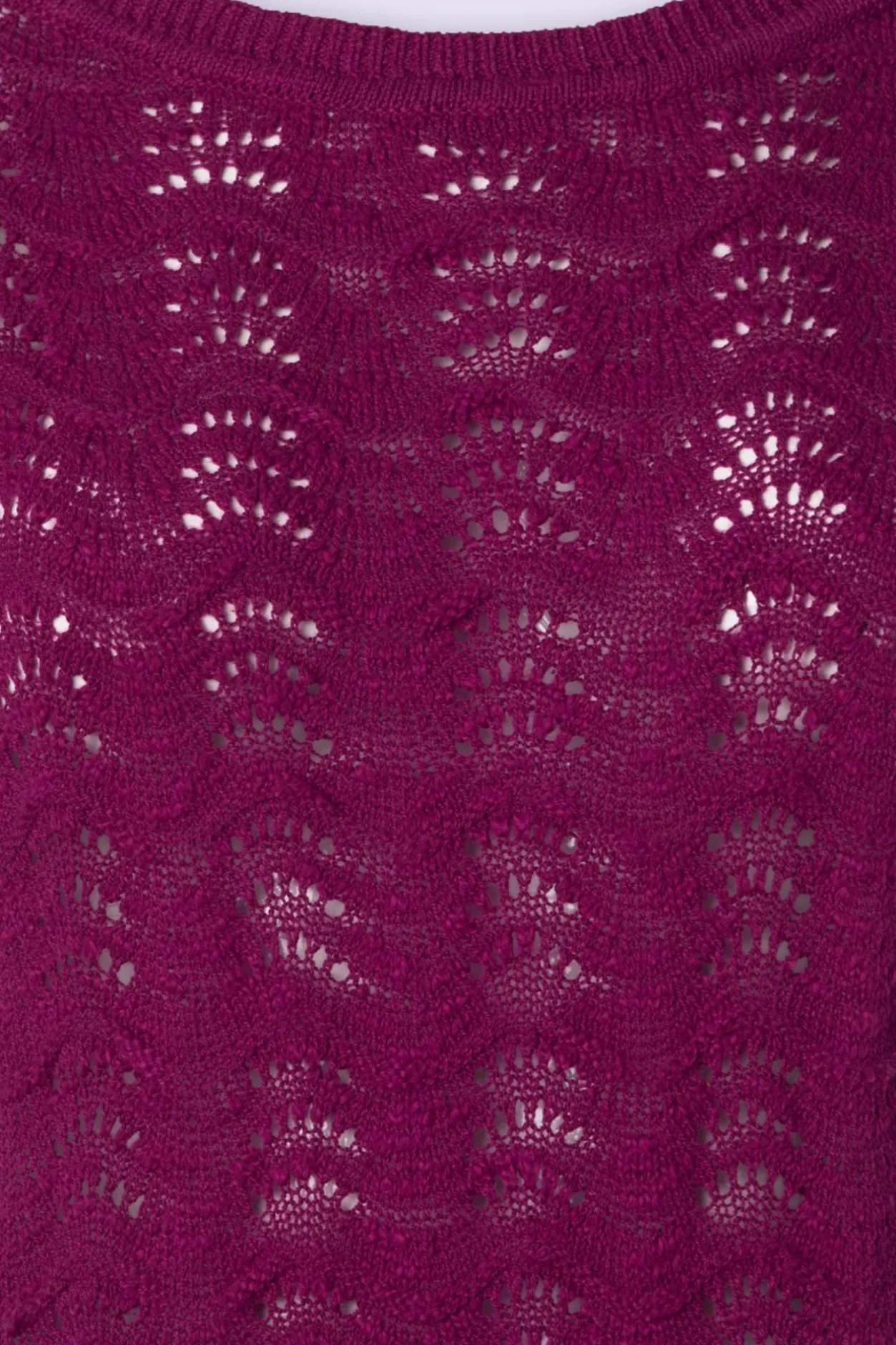 King Louie Boatneck Top Scallop In Levendig Paars>Vrouwen Truitjes