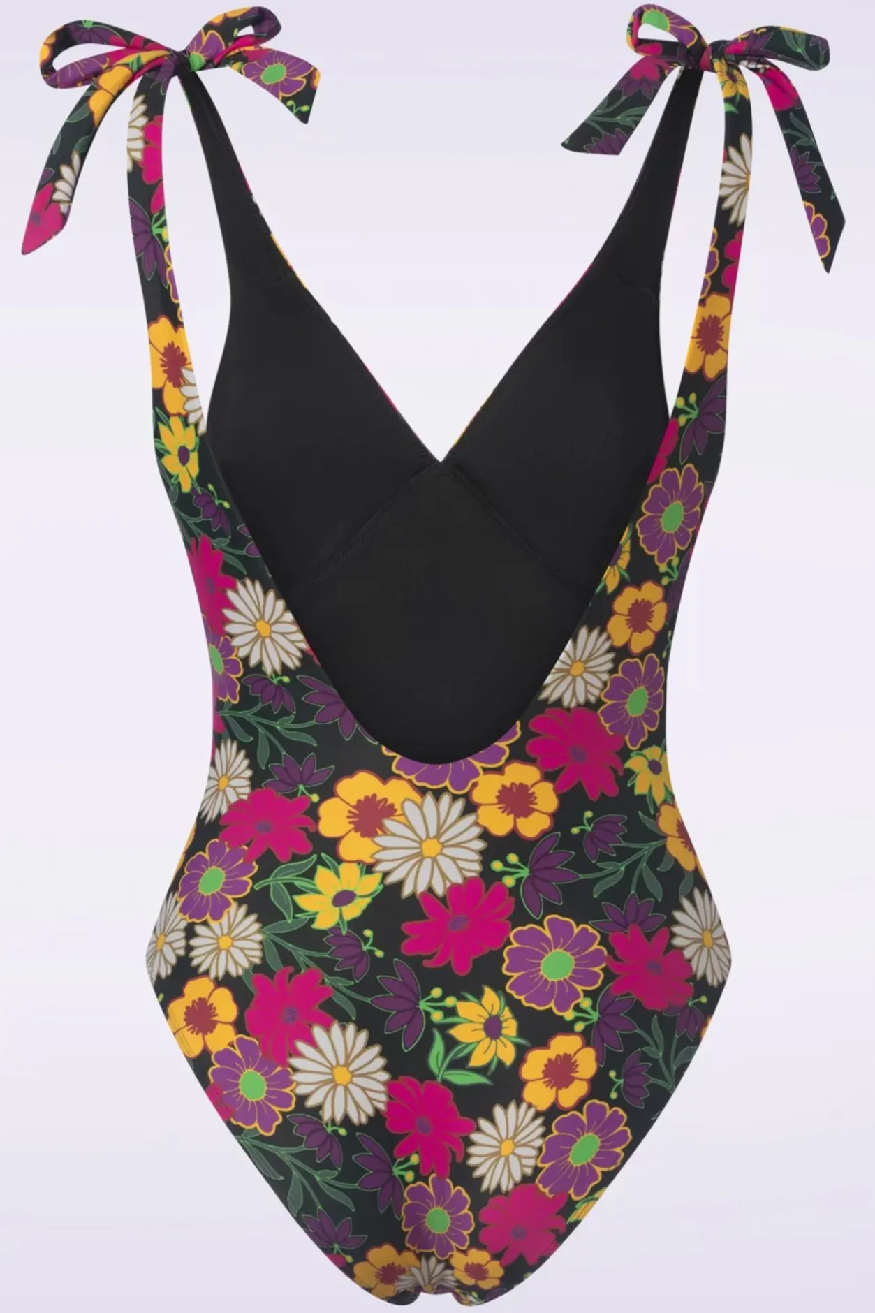 TC Beach Bow Flower Power Badpak In Zwart>Vrouwen Badpakken