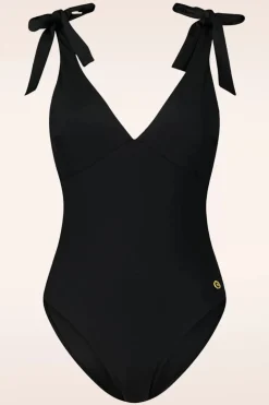 TC Beach Bow Rib Badpak In Zwart>Vrouwen Badpakken