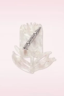 Erstwilder Burgundy Brush Broche><noscript><img width=