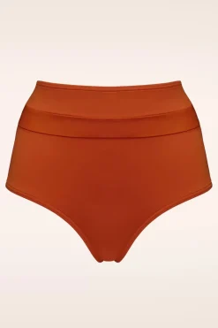 Marlies Dekkers Cache Coeur High Waist Bikini Broekje In Roest Oranje>Vrouwen Bikini's