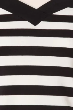 Bunny Caitlin Strepen Top In Zwart En Wit><noscript><img width=