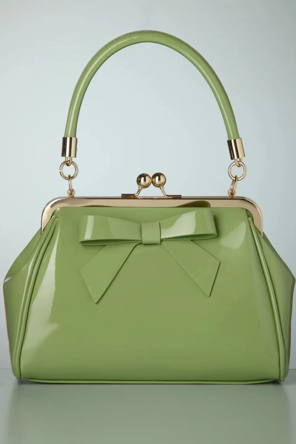 Banned Retro California Nights Lak Handtas In Bleekgroen>Vrouwen Tassen