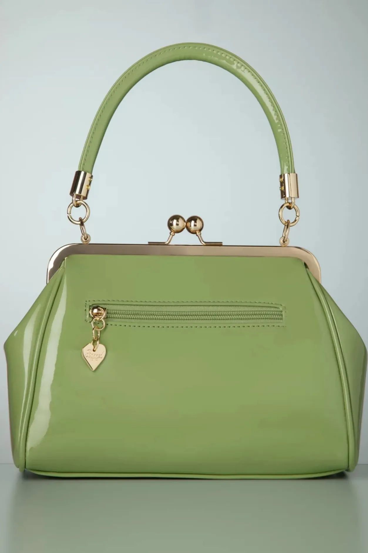 Banned Retro California Nights Lak Handtas In Bleekgroen>Vrouwen Tassen