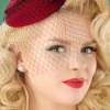 Banned Retro Candice Hoed In Rood>Vrouwen Haaraccessoires