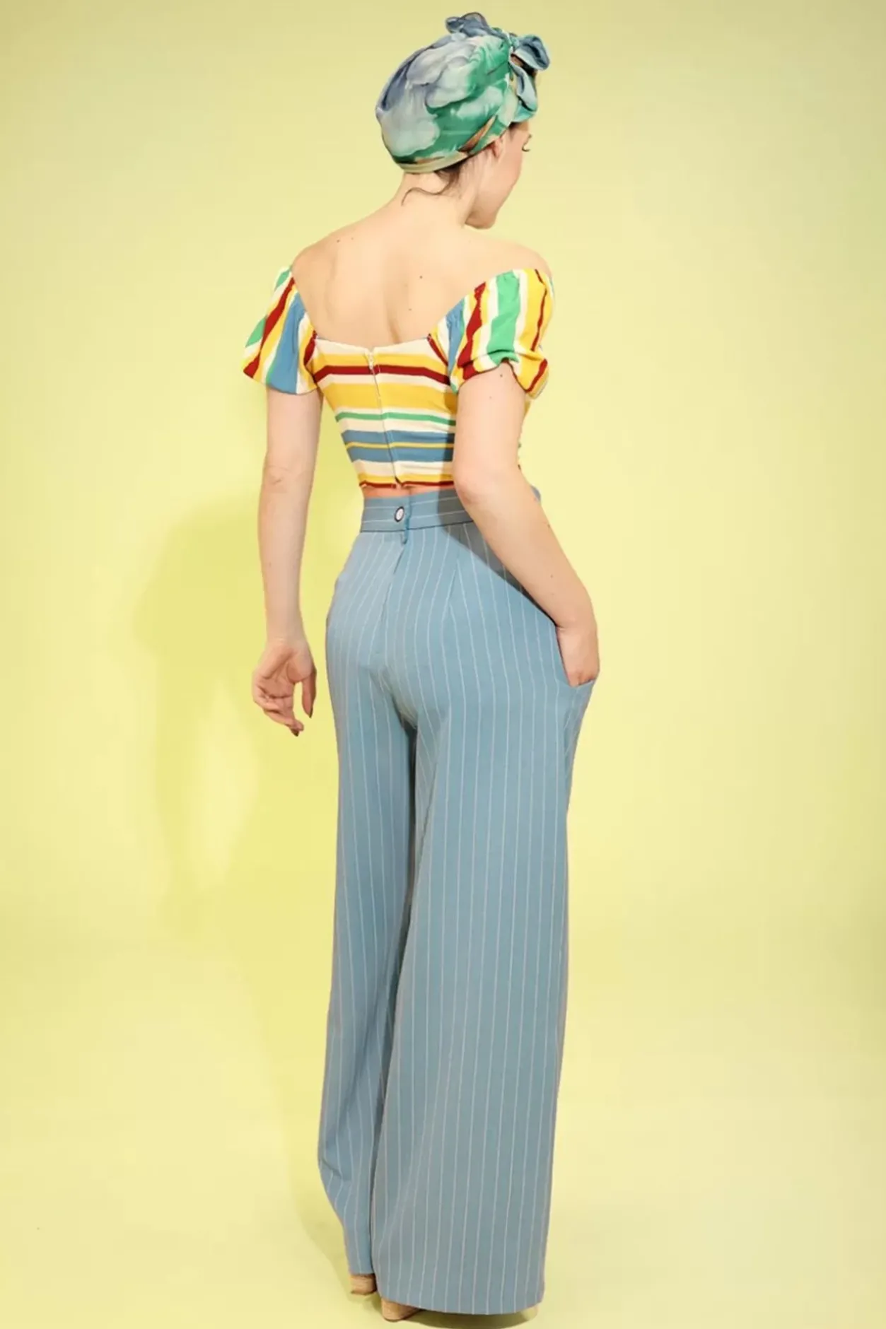 Bunny Caspian Swing Broek In Blauw>Vrouwen Broeken