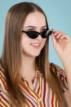 Topvintage Boutique Collection Cat Eye-Zonnebril In Zwart>Vrouwen Zonnebrillen