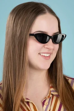 Topvintage Boutique Collection Cat Eye-Zonnebril In Zwart><noscript><img width=