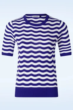 Banned Retro Catching Waves Jumper In Blauw>Vrouwen Truitjes