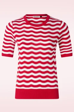 Banned Retro Catching Waves Jumper In Rood>Vrouwen Truitjes