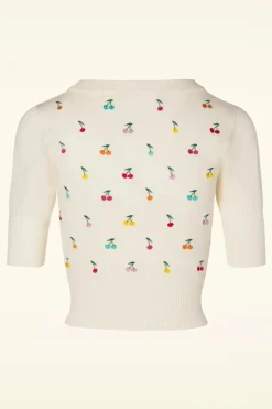 Vixen Catorina Kersenvest In Creme>Vrouwen Vestjes