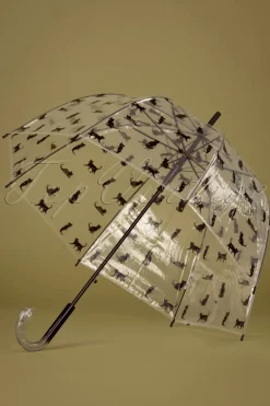 So Rainy Chat Noir Transparante Koepelparaplu In Zwart>Vrouwen Paraplu's