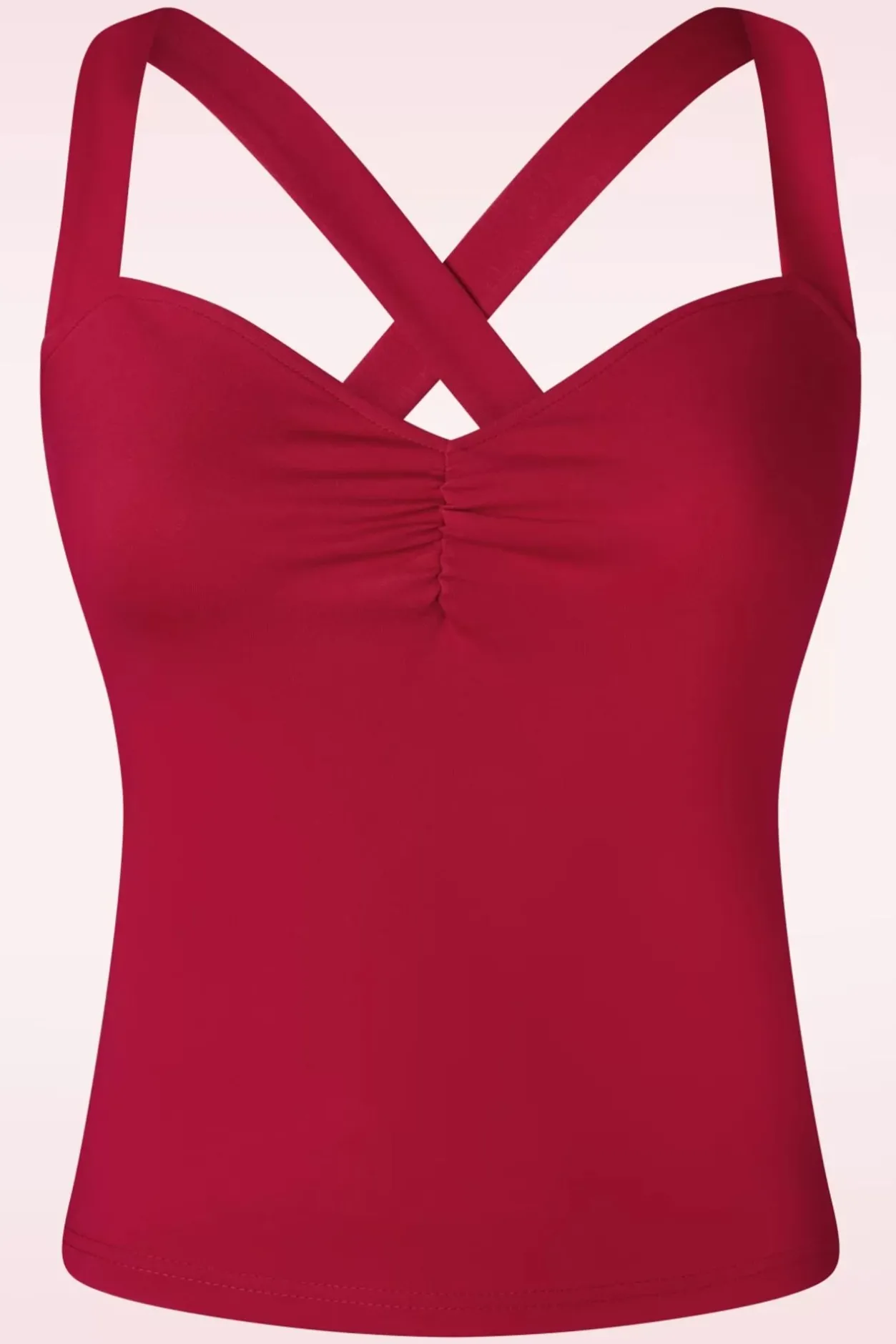 Vixen Cindy Cross Back Top In Rood>Vrouwen Tops