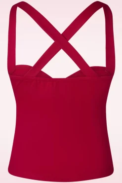 Vixen Cindy Cross Back Top In Rood>Vrouwen Tops