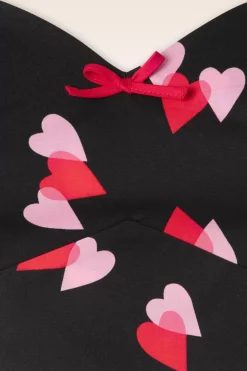 Bunny Confetti Crop Top In Zwart>Vrouwen Tops