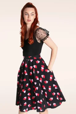 Bunny Confetti Swing Rok In Zwart>Vrouwen Rokken