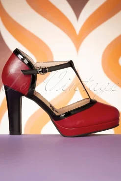 Banned Retro Country Rose Pumps In Rood><noscript><img width=