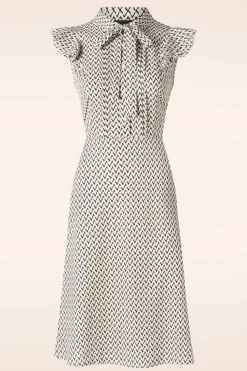 Vixen Crepe Flare Jurk In Creme>Vrouwen Swing Jurken