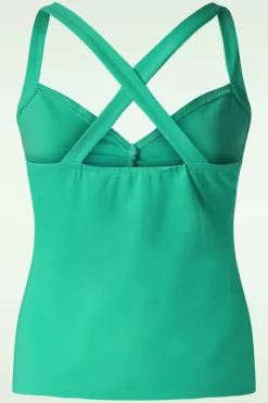 Vixen Cross Back Top In Turquoise>Vrouwen Tops