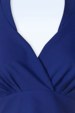 Glamour Bunny Business Babe Danny Lee Blouse In Koningsblauw><noscript><img width=