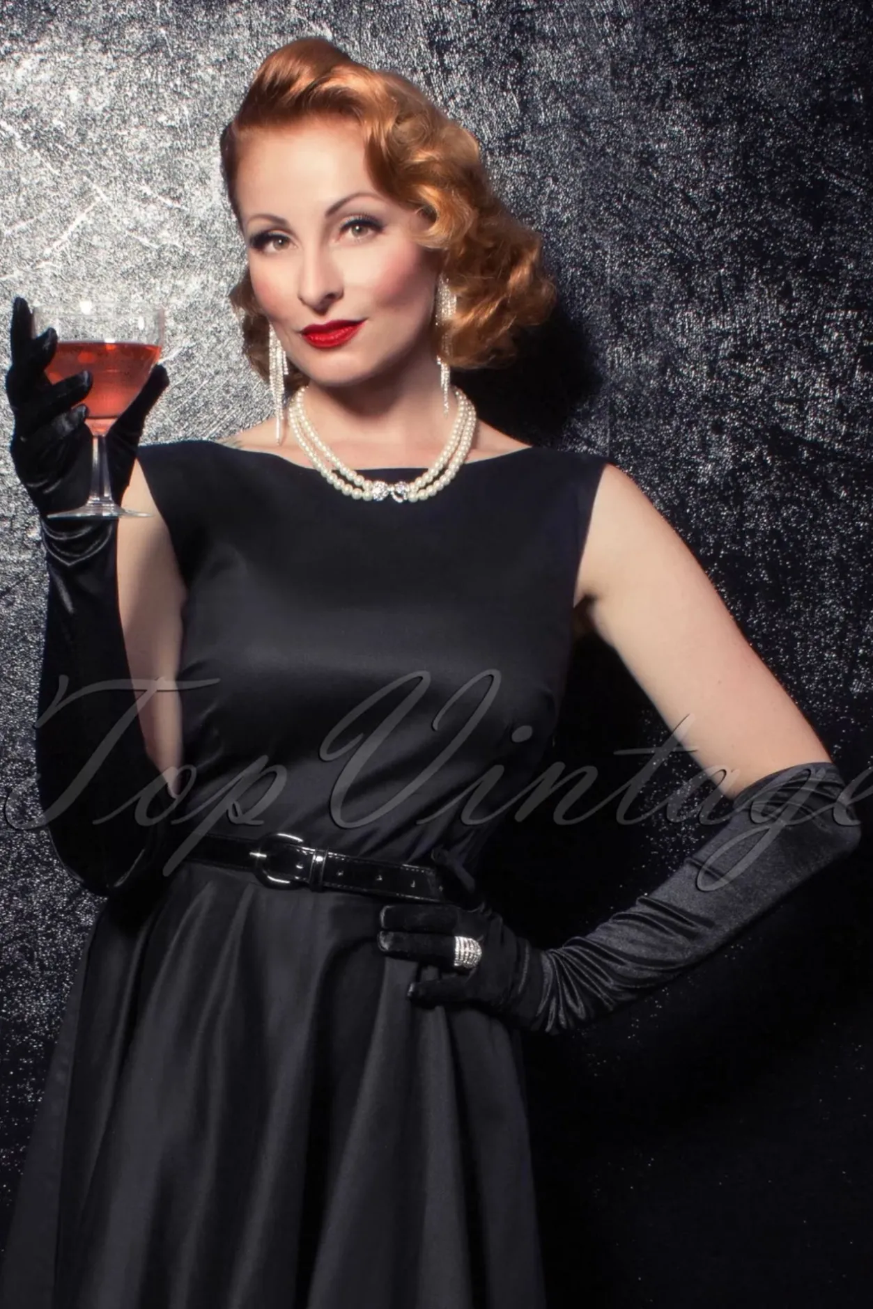 ZaZoo De Satijnen Chique Handschoenen In Zwart>Vrouwen Handschoenen