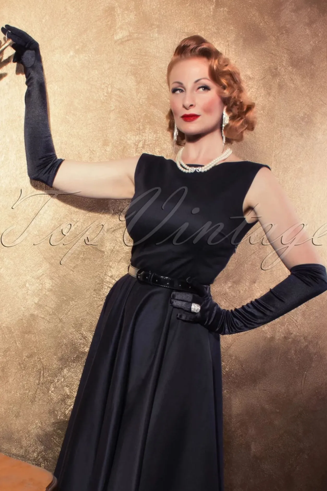 ZaZoo De Satijnen Chique Handschoenen In Zwart>Vrouwen Handschoenen