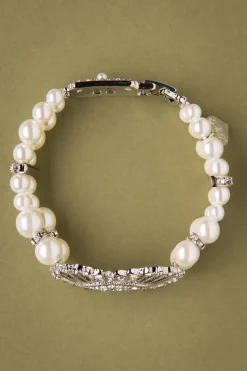 Lovely Deco Parel Armband In Ivoor><noscript><img width=