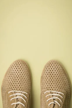 Rollie Derby Punch Schoenen In Walnoot>Vrouwen Veterschoenen