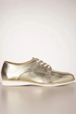 Rollie Derby Super Soft Schoenen In Lichtgoud>Vrouwen Veterschoenen