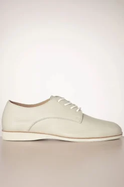Rollie Derby Super Soft Schoenen In Ecru>Vrouwen Veterschoenen