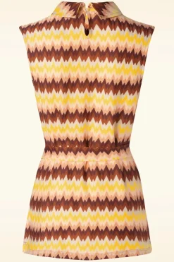 King Louie Dita Tunic Top Carmine In Mock Oranje><noscript><img width=