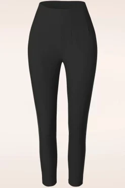 Glamour Bunny Business Babe Donna Capribroek In Zwart>Vrouwen Broeken