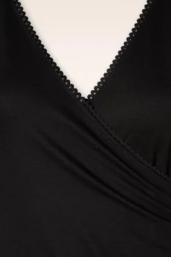 King Louie Ecovero Classic Overslagjurk In Zwart><noscript><img width=