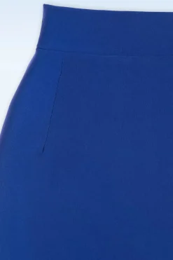 Vintage Chic for Topvintage Edith A-Lijn Rok In Koningsblauw><noscript><img width=